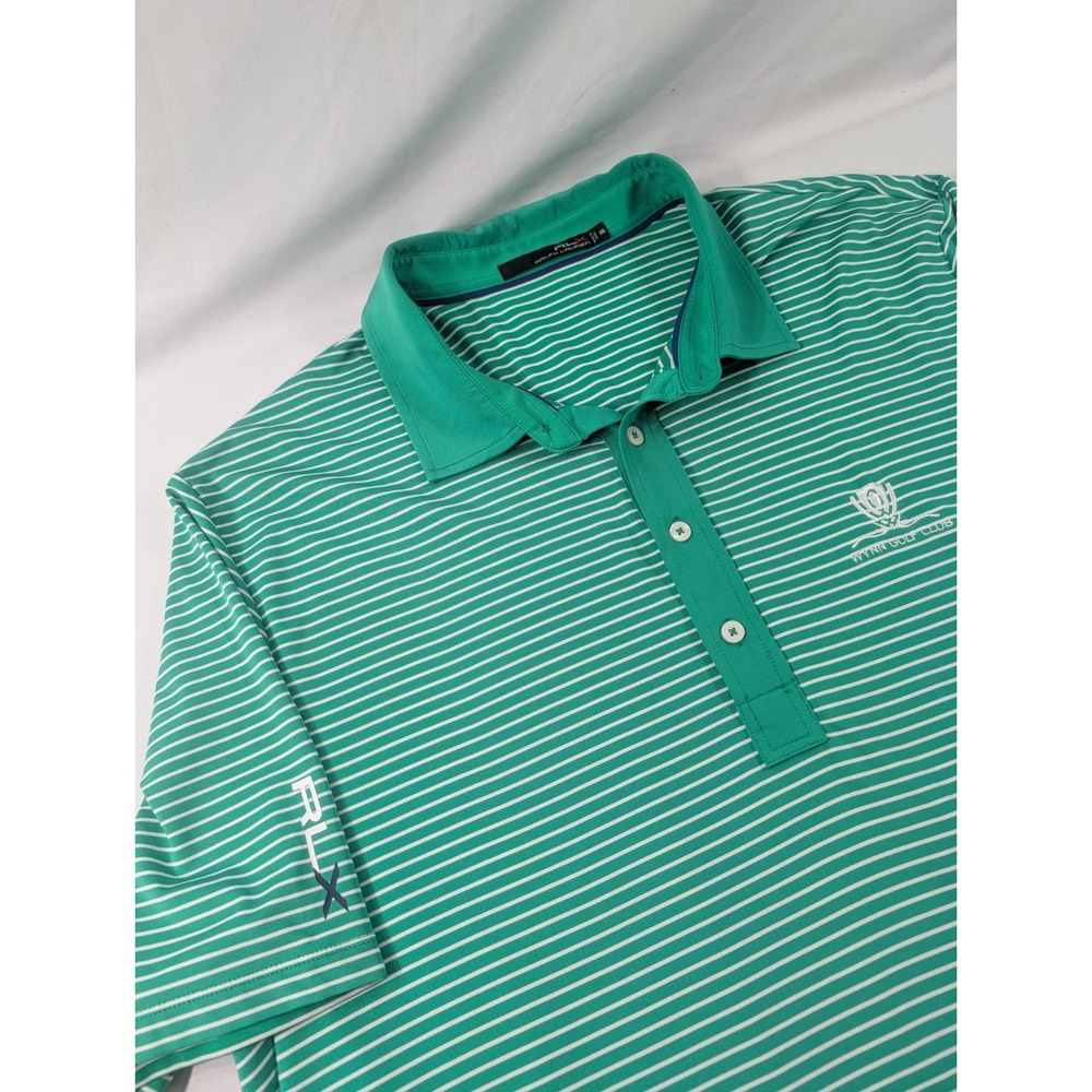 RLX Ralph Lauren Wynn Golf Club Polo Shirt XXL Green Performance Embroidered